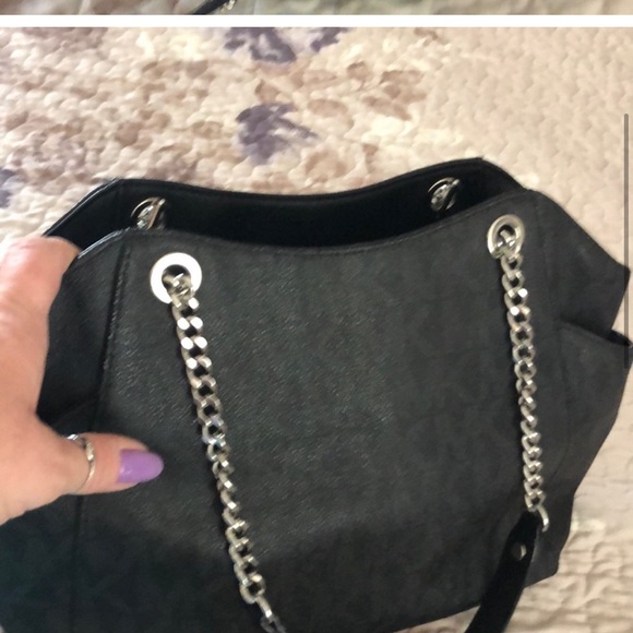 Michael Kors | Bags | Michael Kors Black And Silver Bag | Poshmark